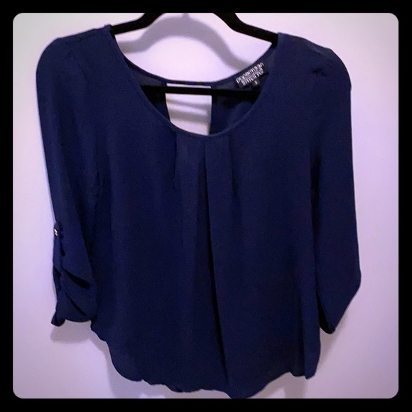 Papermoon Navy blouse - Picture 1 of 3